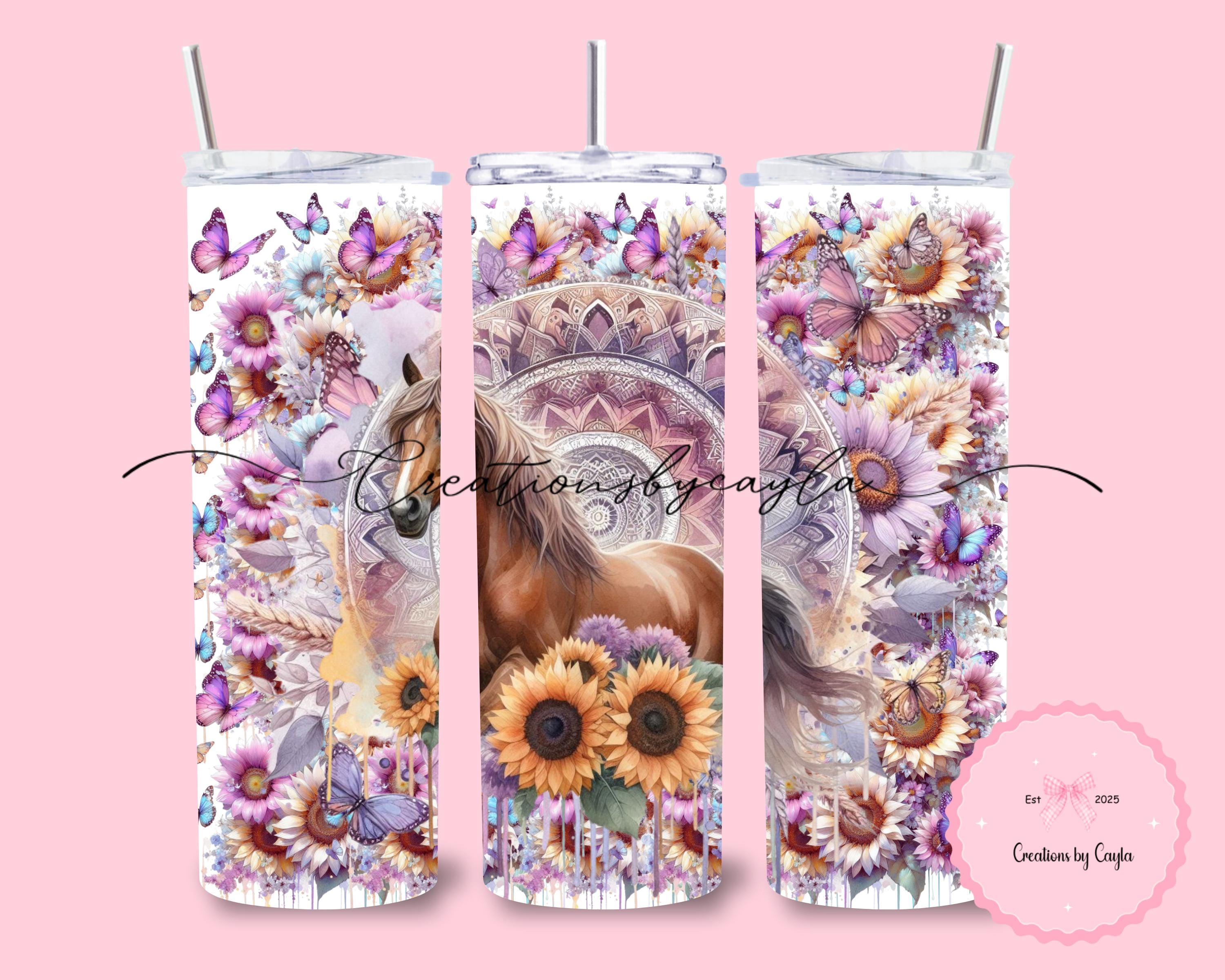 Purple Horse 20oz Sublimation Design