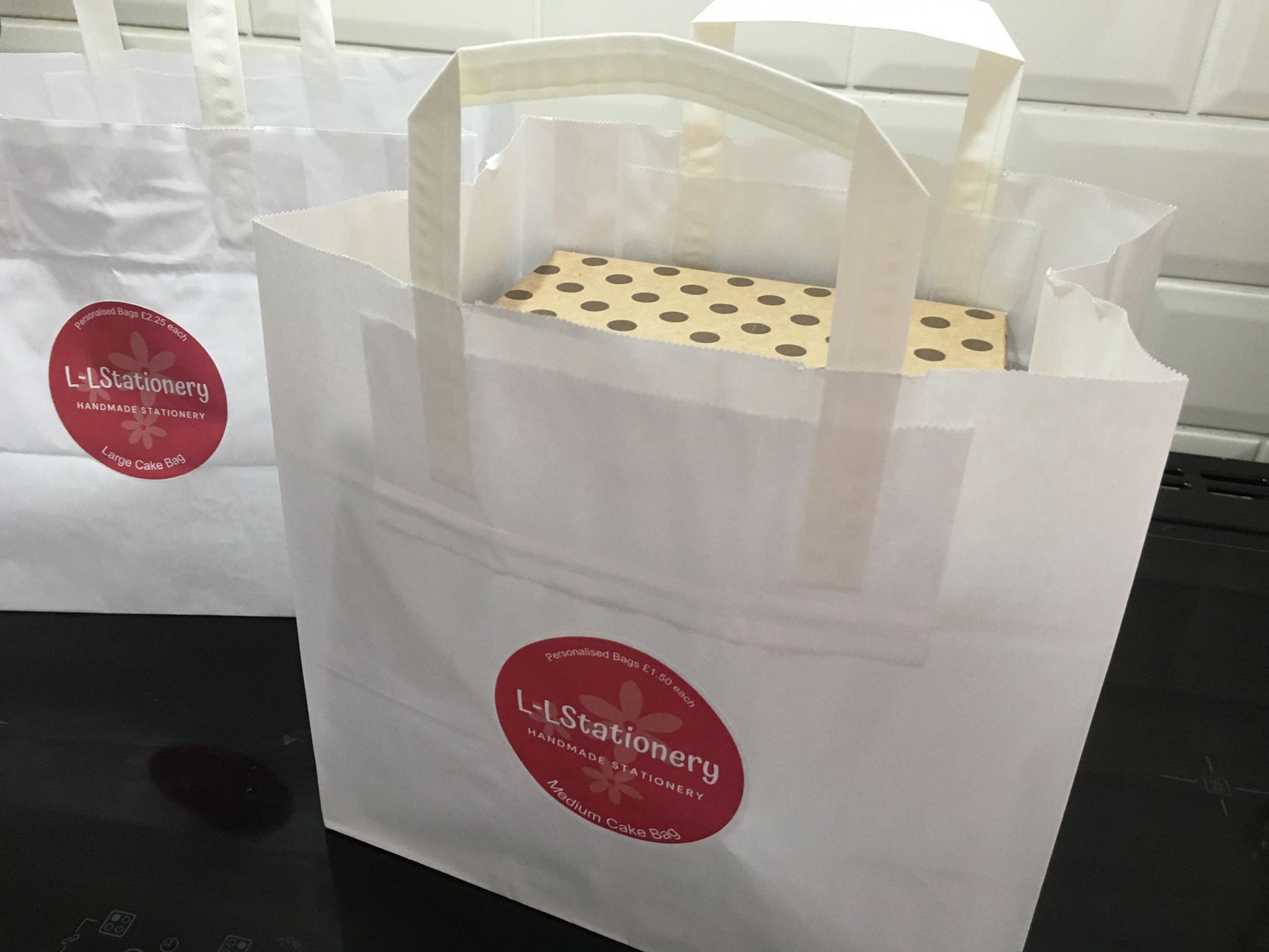 Printed Cake Bags Paper Cake Bags With Handles Etsy UK