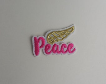 Peace Wing Patch 1pc Sew On Iron On ! DIY Applique Embellishment Embroidery Logo Fabric Notions