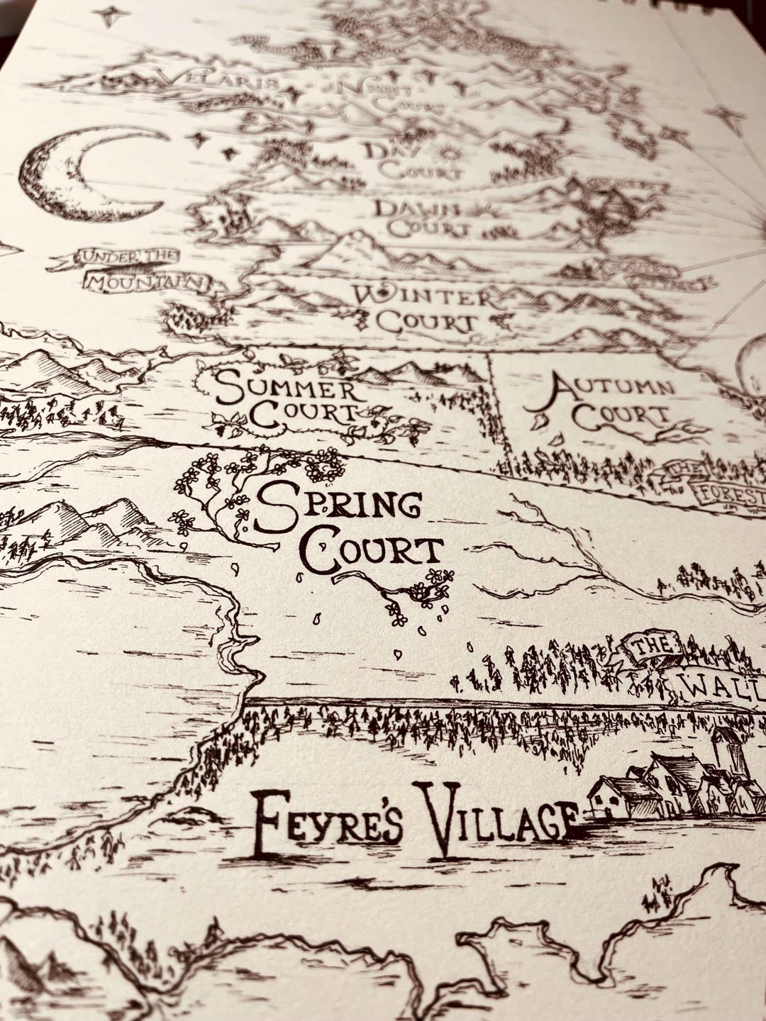 PREORDER ACOTAR Map A3 Art Print - Etsy