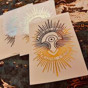 Azem Gold Foil Sticker