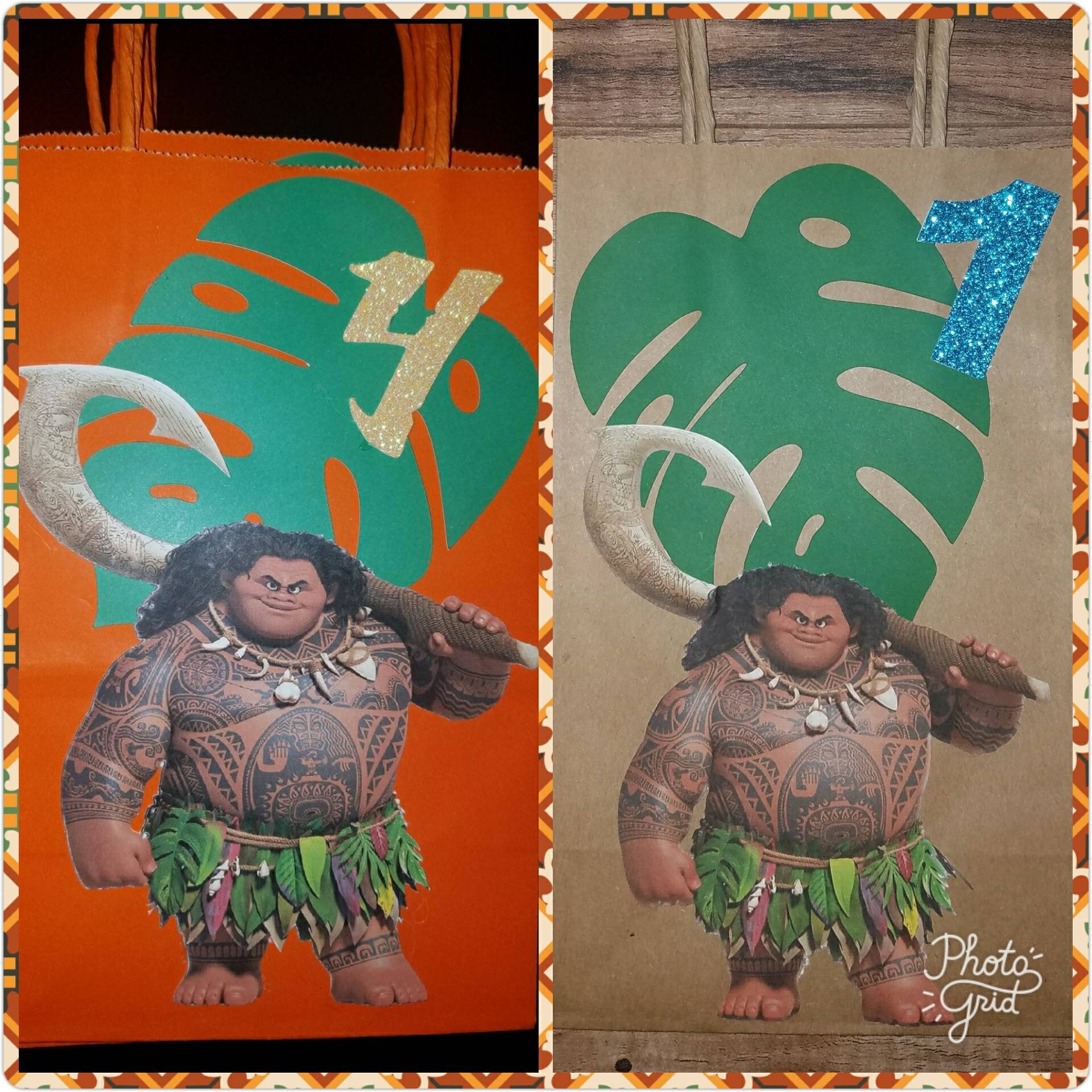 Moana Goodie Bags Loot bags Favor Bags Party Bags Treat Bags Etsy