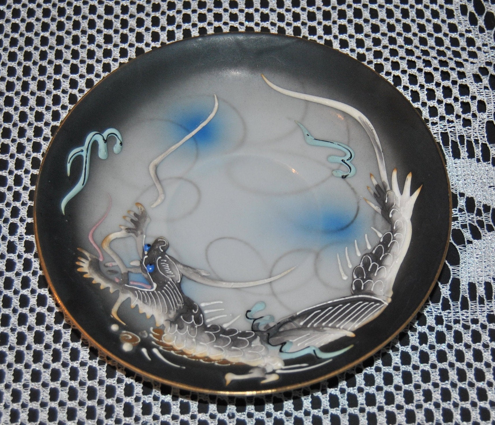 Beautiful Vintage Made In Japan Dragon Ware Fine Bone China Etsy