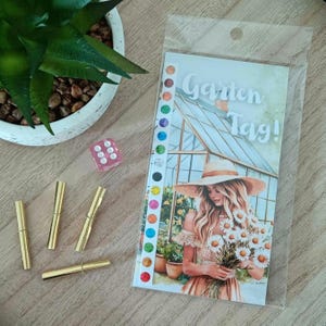 Garten Tag Klappkarte - Budget Bee Studio