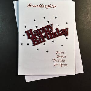 Greeting Card, Female Birthday Card, Mom, Sister, Wife, Daughter, Grand-Mother, Crafted, Affordable Cards, All Occasions, Large Assortment
