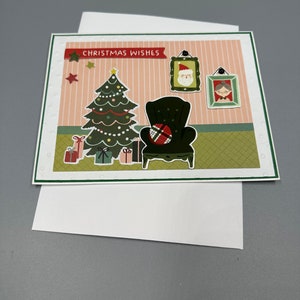 Weihnachtskarte, Sentiment Inside, Karte für jedermann, Handgefertigt, Erschwinglich, Sonderbestellung, Karte mit Liebe gemacht, Süße Karte, Freund, Familie