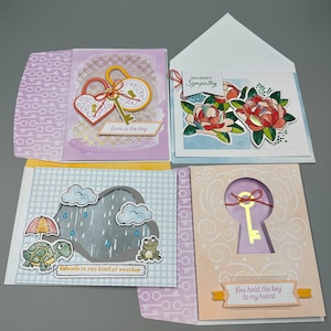 Jeu de cartes, Cartes toutes occasions, Cartes pour tout le monde, Fabriquées à la main, Cartes abordables, Commandes spéciales, Carte faite avec amour, Carte colorée