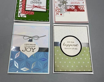 Christmas Note Card, All Occasions Cards, Set of 4, Cards for everyone, Handmade, Hand-Crafted Cards, Affordable Cards, Special Order Cards