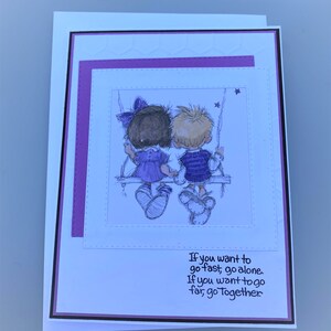 Carte de Saint-Valentin, vierge à l'intérieur, carte pour conjoint, fabriquée à la main, abordable, commande spéciale, carte faite avec amour, jolie carte, ami, famille