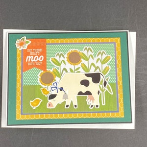 Bonjour, carte, intérieur vierge, carte de remerciement, fabriqué à la main, abordable, commande spéciale, carte faite avec amour, jolie carte, ami, famille