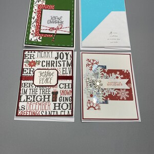 Kerstnotitiekaart, kaarten voor alle gelegenheden, set van 4, kaarten voor iedereen, handgemaakte, handgemaakte kaarten, betaalbare kaarten, speciale bestellingskaarten