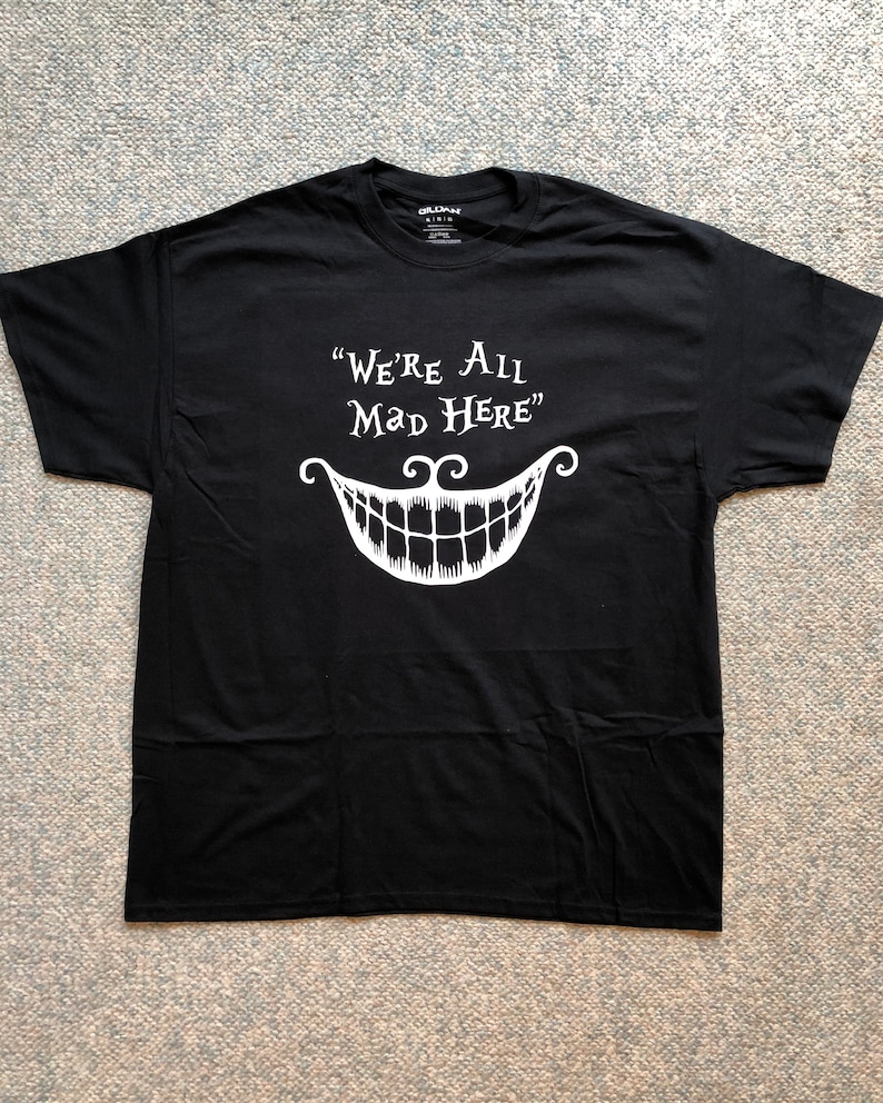 We/'re All Mad Here Cheshire Cat Alice In Wonderland Inspired Hatter Sweatshirt