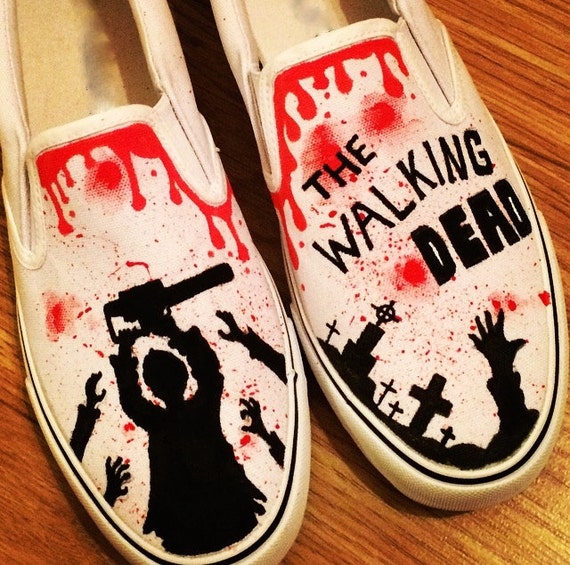 The Walking Dead Shoes Custom Shoes 