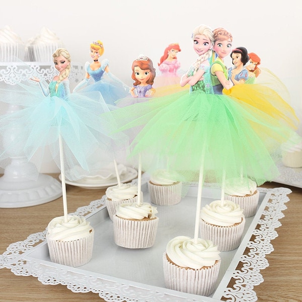 Princess themed cake toppers- Elsa like , Sleeping Beauty like and MANY  more * NEW *
