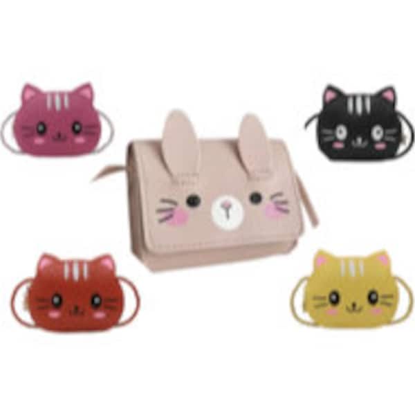 Children's Mini Cross Body Bags - Shoulder Bags for Girls , Cat,