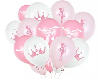 Ballet Dancer Balloons-  Ballerina/ Ballet Shoes/ Princess Crown