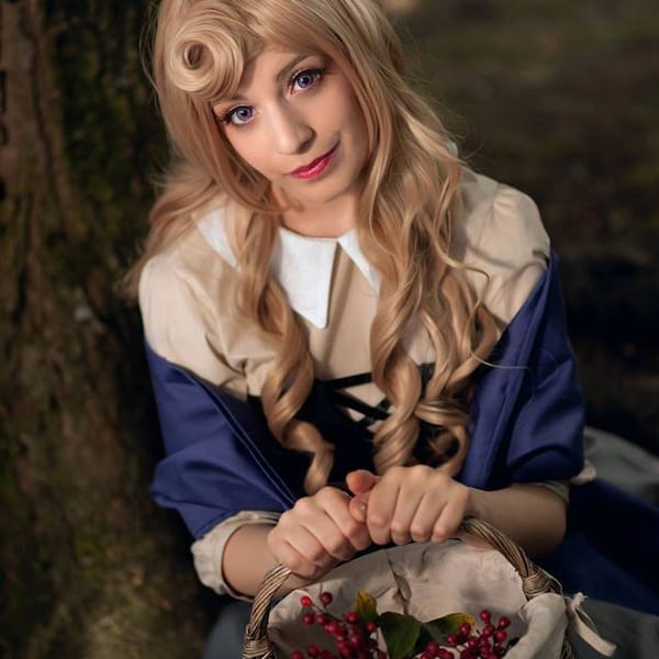Aurora Bella Addormentata disney costume abito Rosaspina
