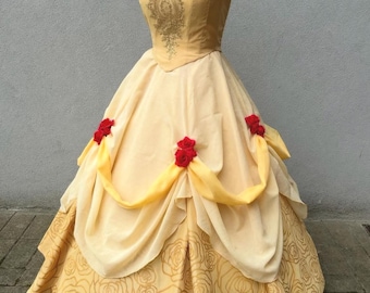 DISNEY Licensed BELLE Beauty & the Beast Princess Ball Gown 2017 Cosplay Sewing  Pattern, Simplicity 8405 Girls 3-8 OOP! - Etsy