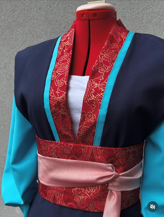 mulan green dress costume Disney Princess Cosplay fit-liberty-add