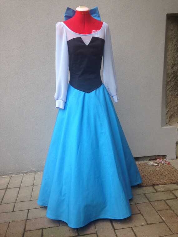 Ariel Disney Little Mermaid Blue Dress Etsy