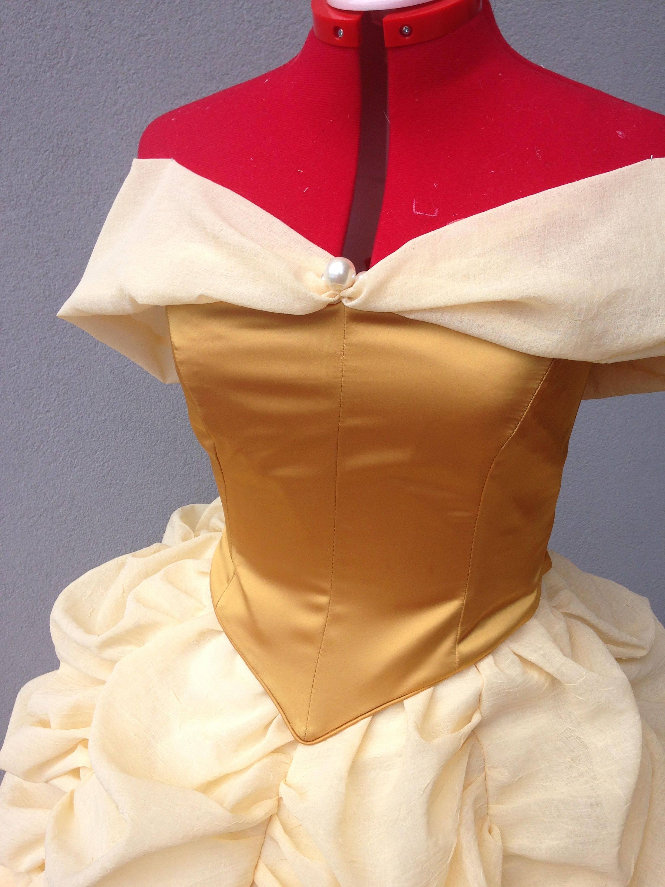 Belle Yellow Dress From Disney Beauty And The Beast Costume Etsy Israel