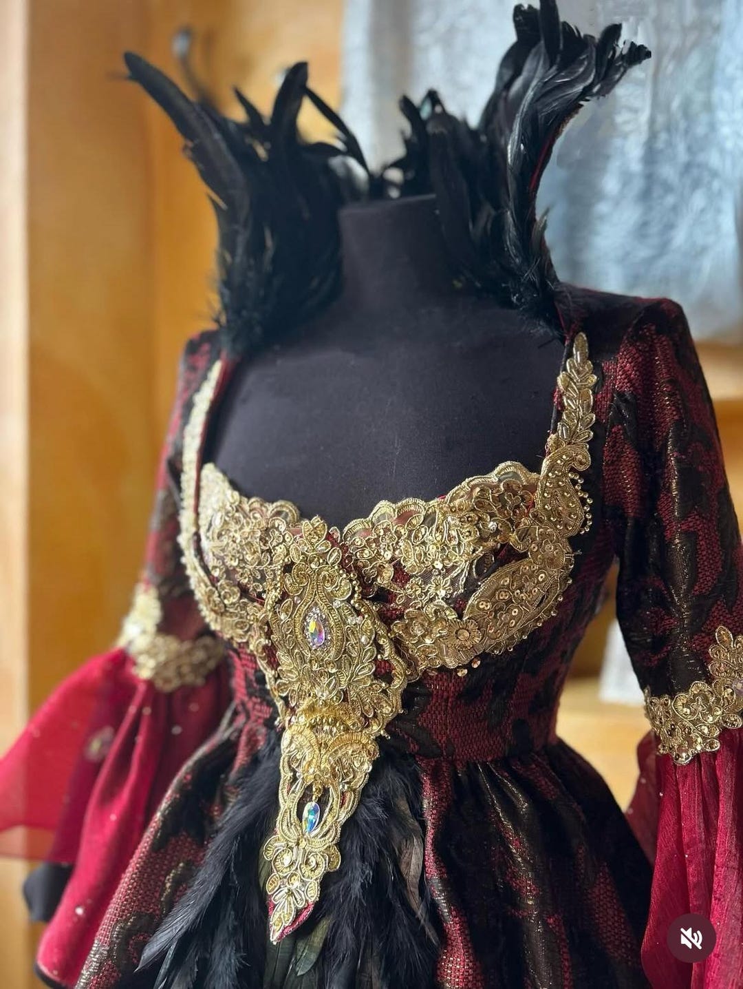 Regina Once Upon a Time Red and Black Dress - Etsy