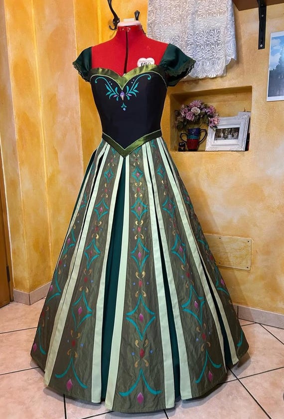 princess anna coronation dress fabric Anna (Frozen) inspired Doll Dress