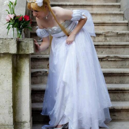 open lace back dress Sailor Mercury