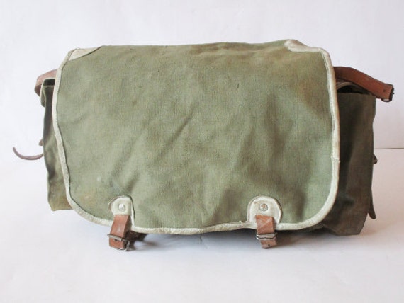 Vintage Military Canvas Backpack 