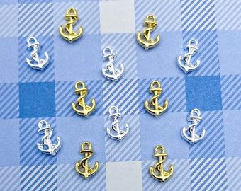 Nautical Anchor Navy Miniature Nail Art Charms