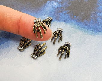 Skeleton Hand Nail Art Charm (tamaño: 12.7mmx8.5mm)