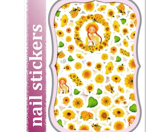 Sunflower Nail Stickers