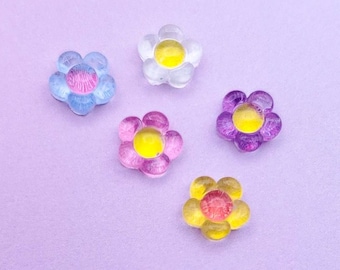 Amuleto de uñas de flor (tamaño: 0.35 pulgadas)