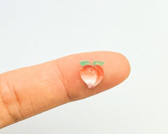 Peach Nail Charm (size: 0.33x0.28 inches)