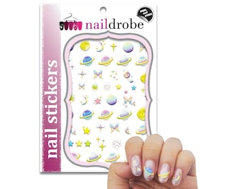 Pegatinas de uñas 3D Galaxy Space