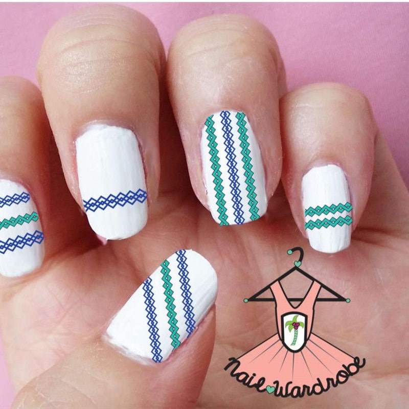 Zig Zag Nails Etsy