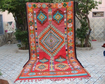 Bring Your Space to Life with a Handmade, Colorful Moroccan Rug - Perfect for Living Rooms and Bedrooms!