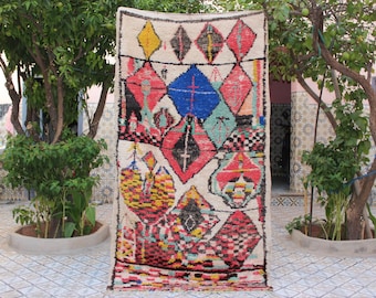 Vintage Moroccan Abstract Azilal Rug - Rare and One-of-a-Kind