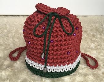 Crochet Rope Backpack for Girl / Bag