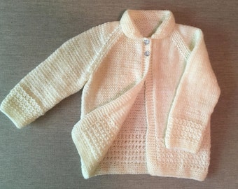 Knitted Baby Cardigan / Baby Sweater / Baby knitwear