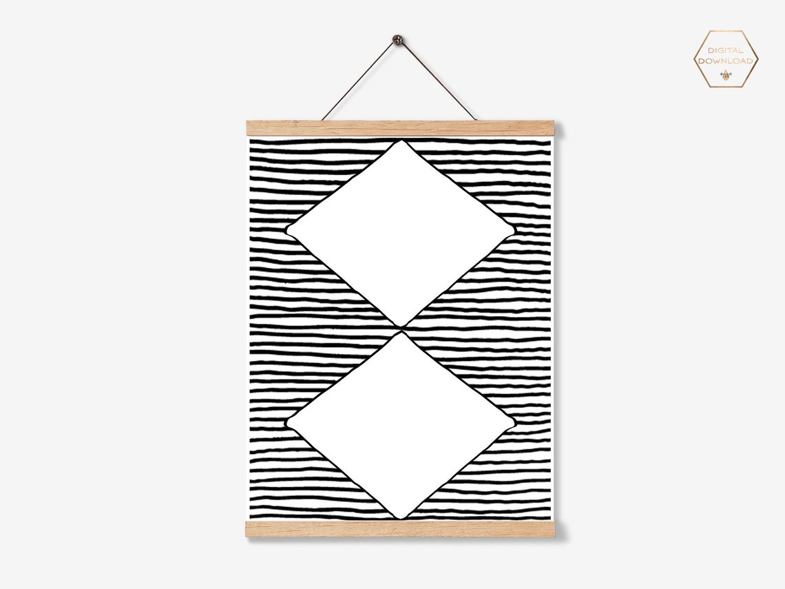 Black and White Wall Art Decor Boho Wall Art Print | Etsy