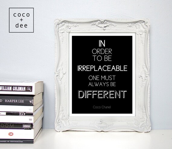 Citation De Mode Mode Poster Coco Chanel Inspiration De La Etsy
