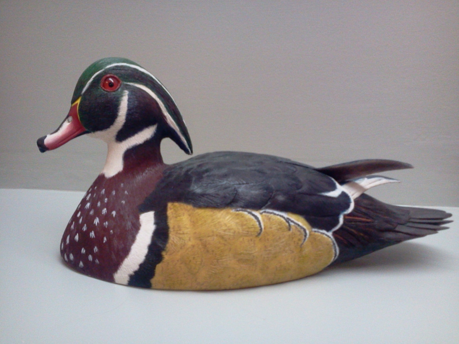 Realistic Wood Carving of a Wood Duck Decoy. Etsy