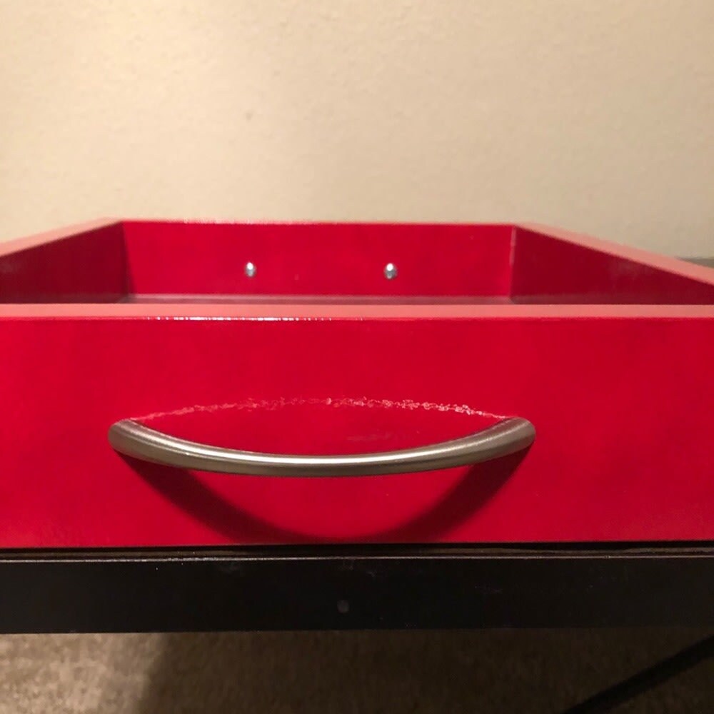 Custom serving tray with acrylic liner and handles Etsy