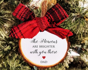 Memorial Gift for Loss of Father. Christmas Ornament. Loss of Parent. Personalize text and colors. Mom Dad. All Ornaments buy 2 get 1 FREE.