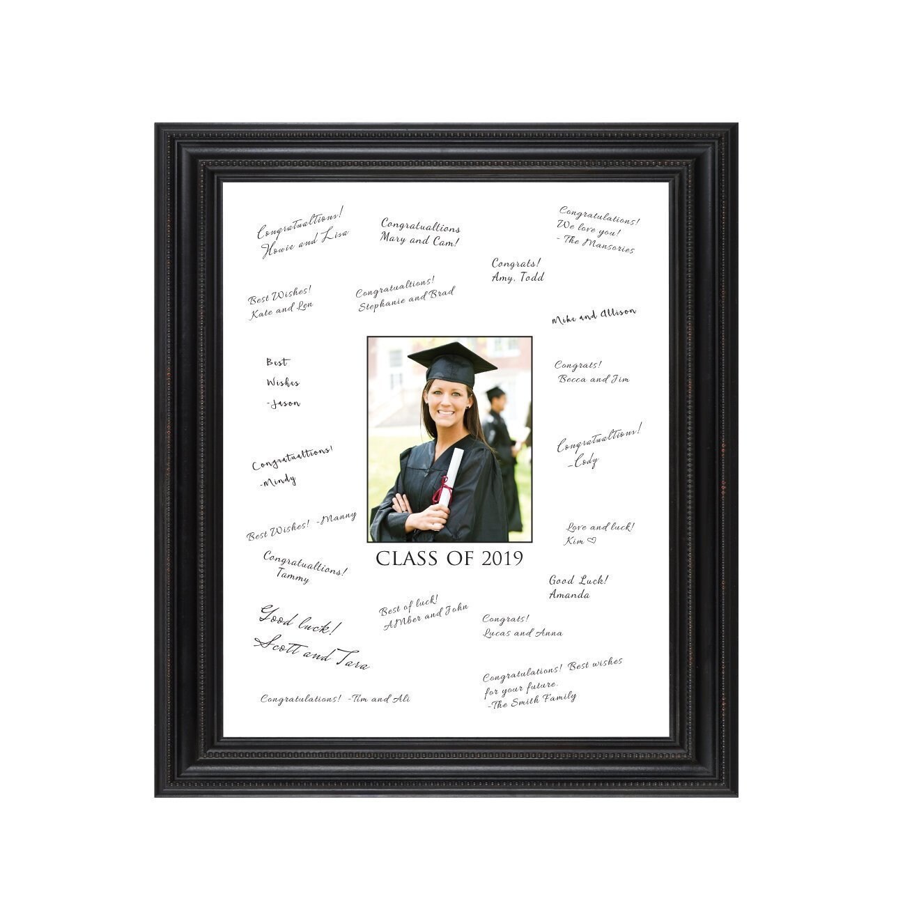 Graduation Party Guest Book Print. Personalize Text and Photo. Etsy