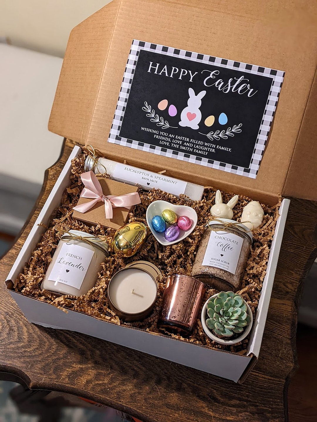 Easter Gift Personalized Gift Box. Easter Gift for Adult, Family, Teen