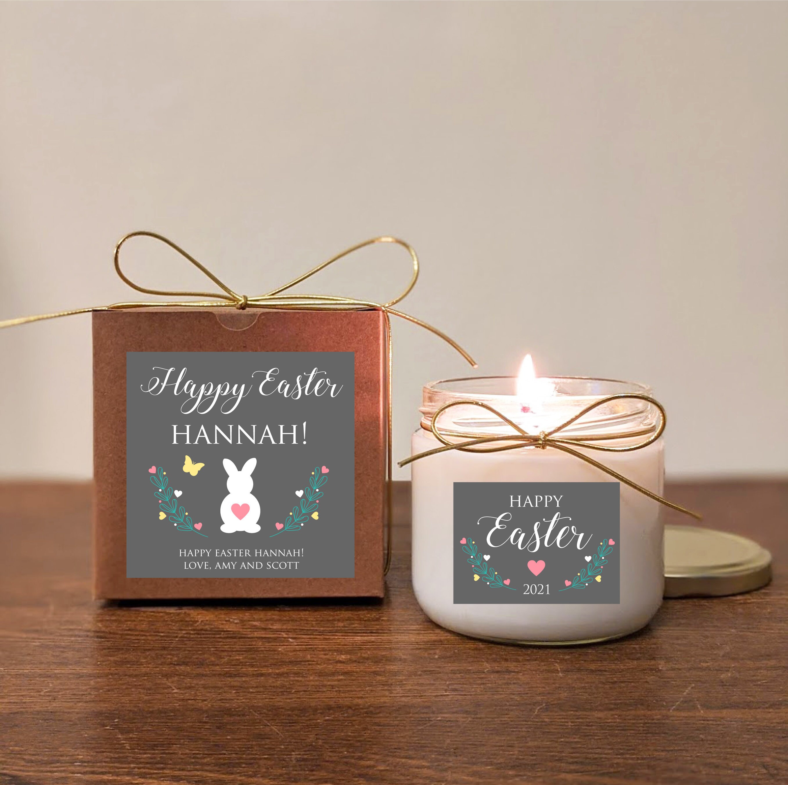 Personalized Easter gift Candle. Easter Blessings. Easter gift Etsy