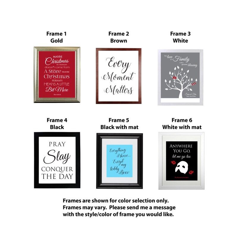 Frame for Print. 11x14. Sizes in This Listing Are for 11x14 Etsy