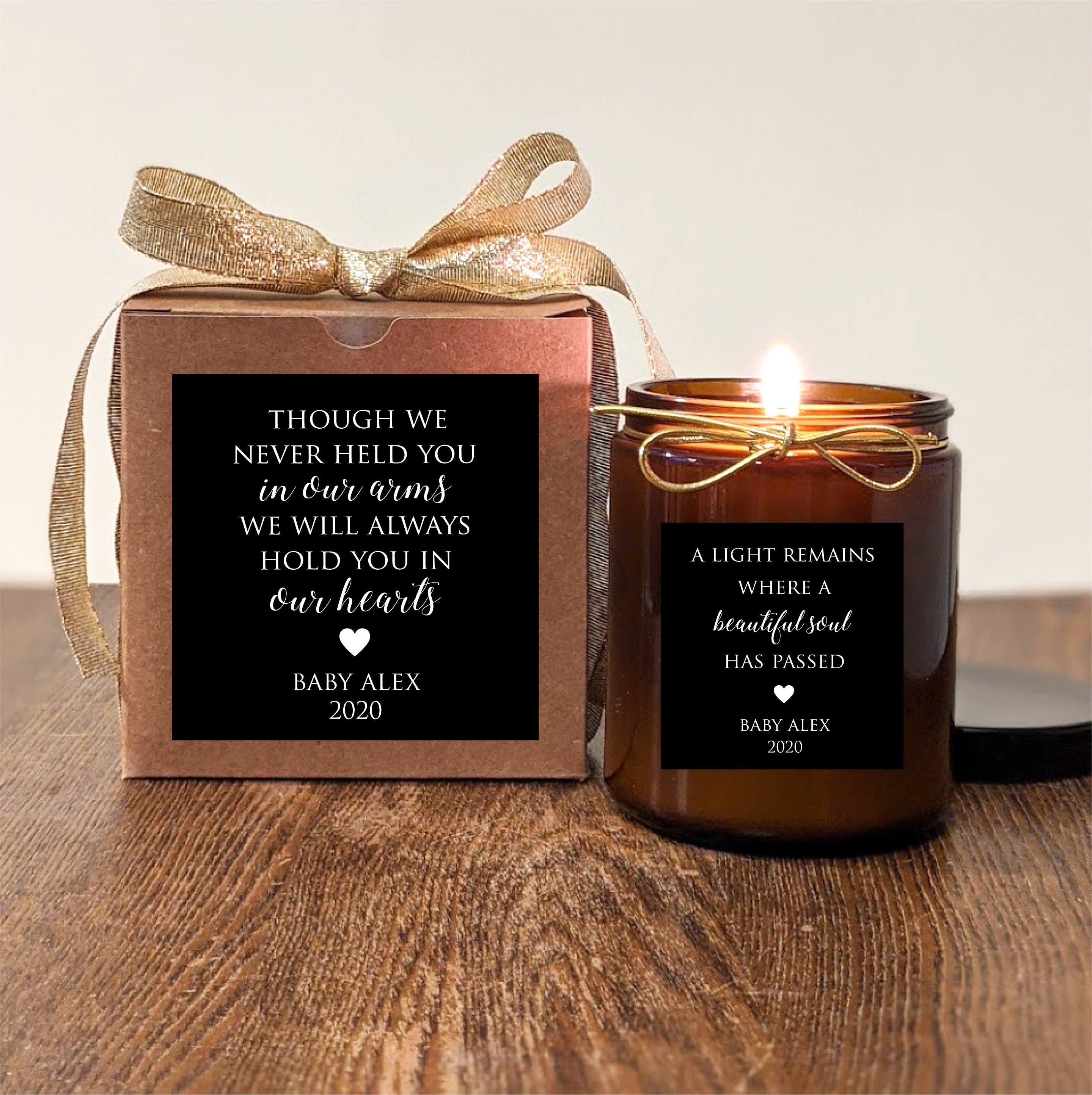 Miscarriage Gift Personalized Candle. Sympathy Gift. Etsy